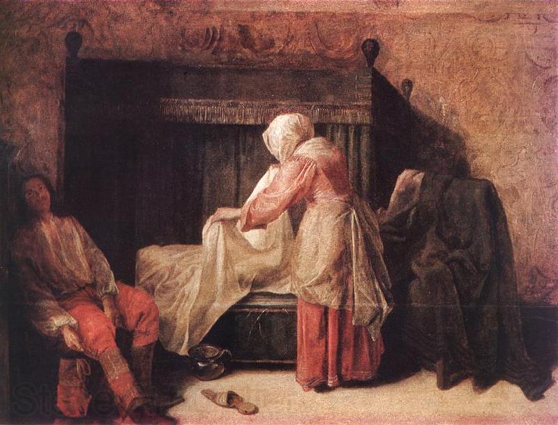 HOOCH, Pieter de The Morning of a Young man sg Spain oil painting art